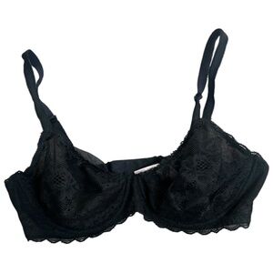 Victoria’s Secret Dream Angels Unlined Demi Bra Black Lace 34D EUC